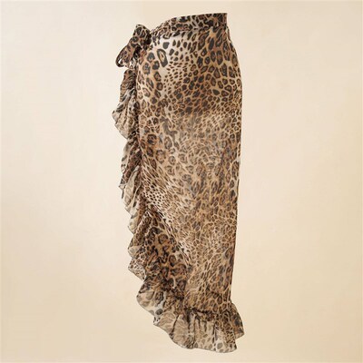 Summer Ruffle Long&Short Sarong verups for Women Bathing Sui