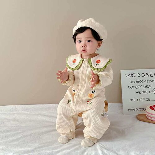Baby Clothes 23 Spring Wheat Ears and Small Flowers Baby Gir