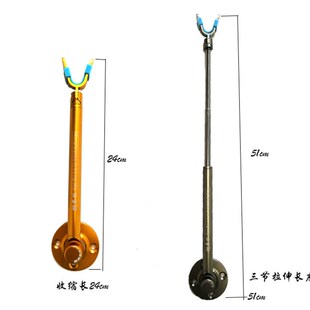 铠弗拉新型后挂钓箱侧挂铝合金天线全金属伸缩炮台后挂支架后挂