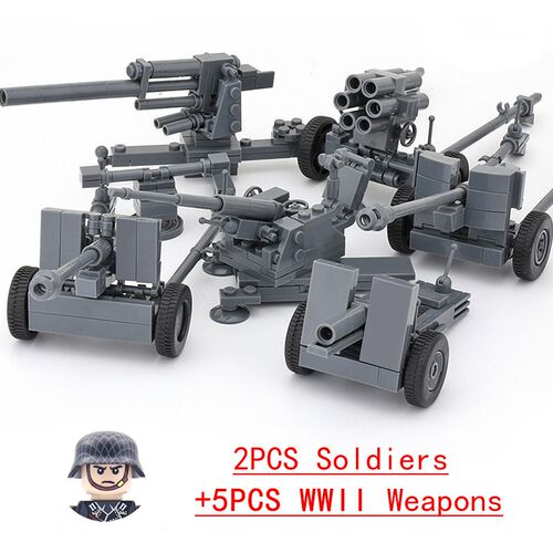 25/50/100Pcs Military SWAT Gun Weapon Cannon Set Army Police