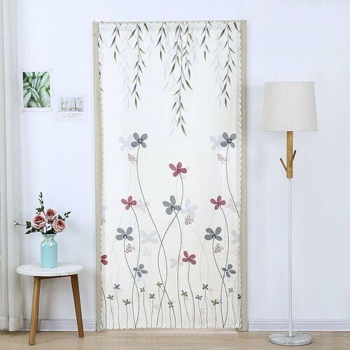 Kitchen Door Curtain Partition Curtain Fabric Double-sided C