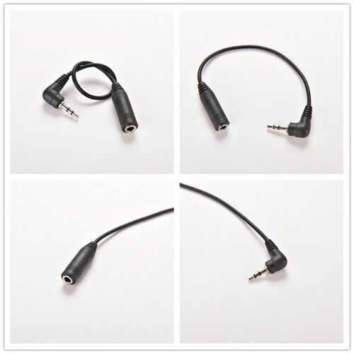 2.5mm Right Angle Male Plug to 3.5mm Female Jack Stereo AUX