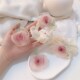 Elastic Hair Stylish Camellia Pon Women Flower for Mesh Band