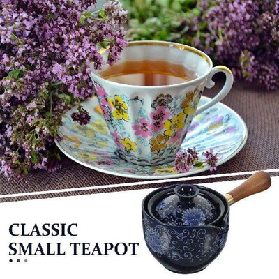 Tea Pots Rotating Side Handle Teapot Chinese Ceramic Design
