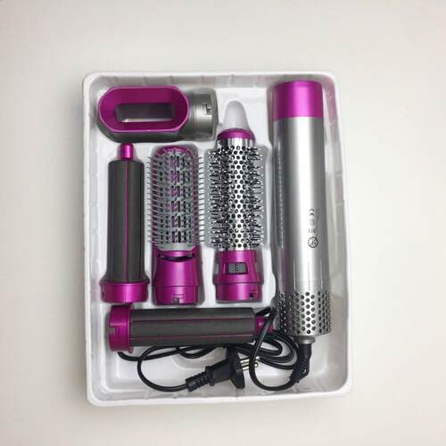 5 in1 hair curler roller flat Iron styler 内扣自动卷直发棒