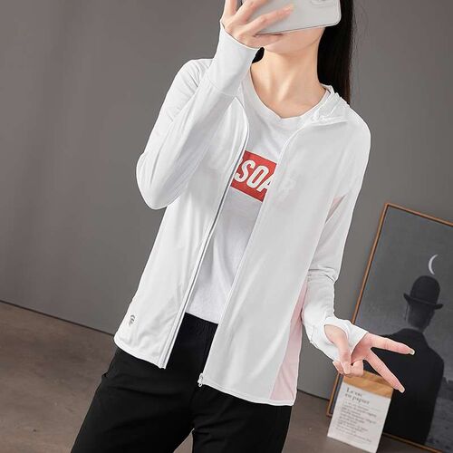 Ice Silk Sun Protection Clothing Womens Summer High Elastic