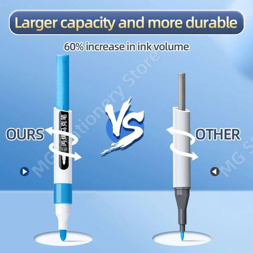 M&G acrylic paint marker pen full set car metal shoes waterp