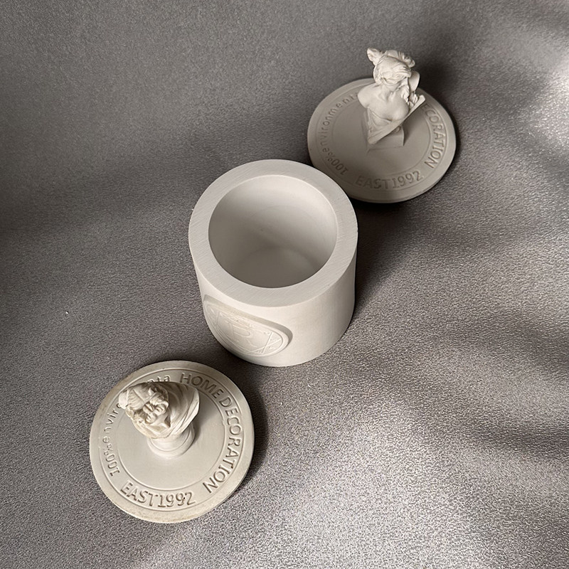 香薰蜡烛杯艺术人像欧式雕塑树脂带盖空杯diy材料圆形盒子可水洗,家居饰品,香薰DIY材料/工具,淘宝优惠券,粉丝福利购,淘宝优惠卷
