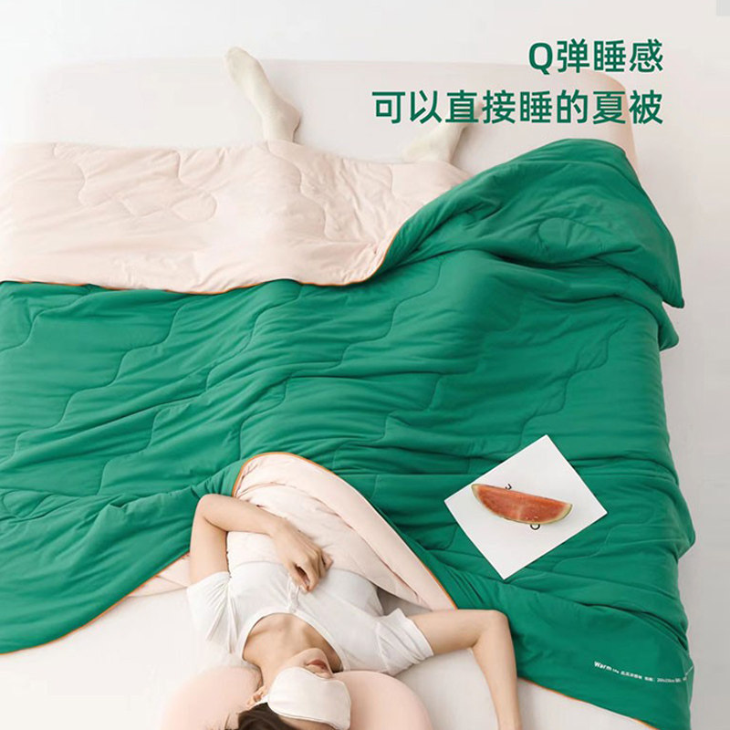 类天山锦凉感丝夏被超柔西瓜被丝滑软糯夏凉被凉感空调被可机洗,床上用品,化纤被,淘宝优惠券,粉丝福利购,淘宝优惠卷