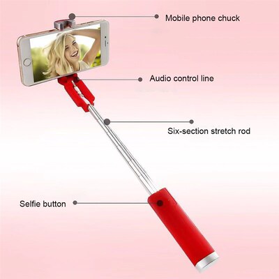 Kebidu Extendable Handheld Selfie Stick With Remote Shutter