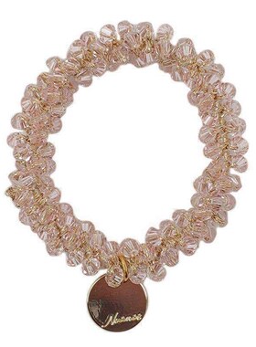 Ladies Pearl Multicolor Beads Hair Tie Elastic Hair Rope Sim