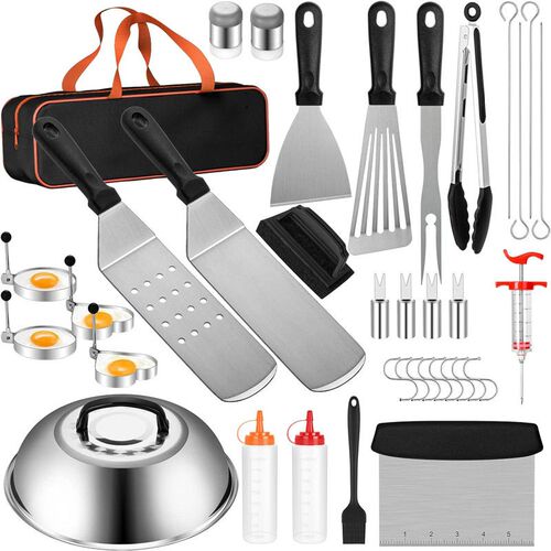 Ready-stock Stainless Steel Barbecue Tool Set Outdoor Bbq ok