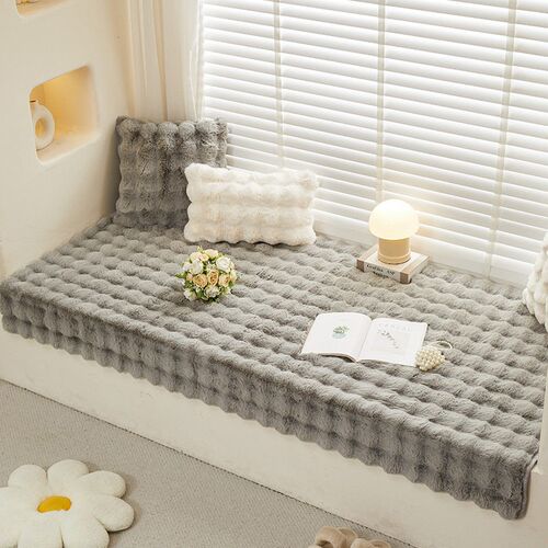 Bubble Rabbit Plush Windowsill Bay Window Mat 2025 Household