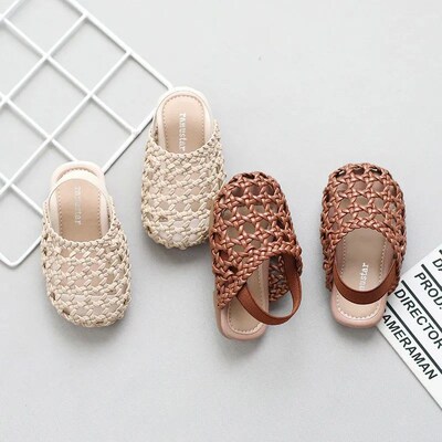 Baby Girls Shoes Braided Sandals for Girls Kids Fashion Holl