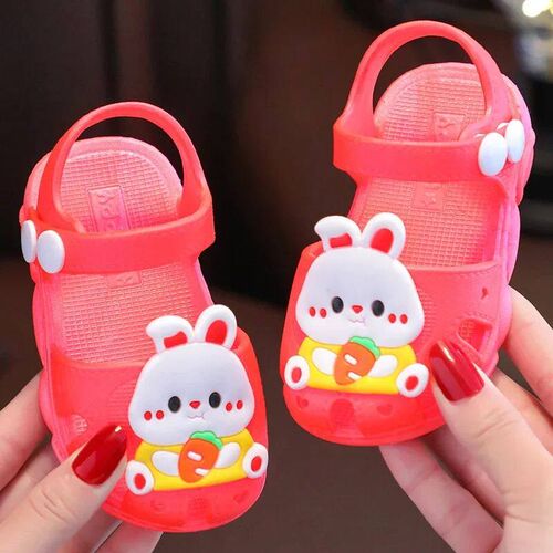 Cartoon Rabbit Sandals Summer Baby Girls Shoes Home Anti Sl