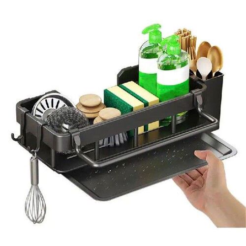 Kitchen Sink Drain Rack Organizer Self-Draining Sink Shelf