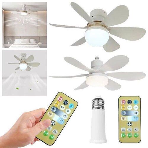 E26/27 Socket Fan LED Light Ceiling Fans with Lights
