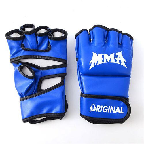 New.New Leather Half Finger Kids Children Karate Boxing Glov