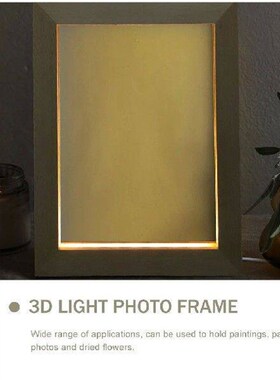 Glowing Photo Frame Holder for Gift Home Display Vintage