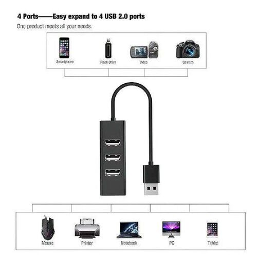 Mini 4-Port USB HUB USB Spliter Hub Adapter High Speed Hub