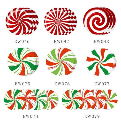 Christmas Creative Candy Stickers Diy Self-adhesive Round Ho
