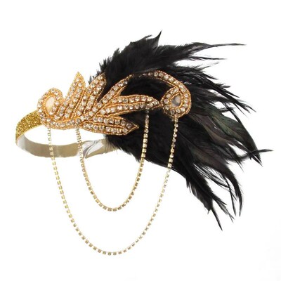 Women Girl Party Accessory Great Gatsby Headband s Deco