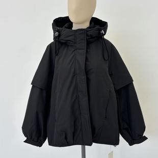 【小敏阿姨专属】秋冬女士三防90白鹅绒显瘦羽绒服连帽冲锋衣