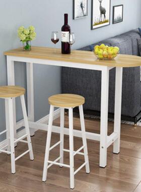 家用吧台桌约靠餐厅饭店简墙易钢木小xbfh53简代高脚隔断厨房多功