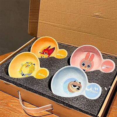 狂动疯物碟城迪尼克陶瓷DWM碟新款家用高颜值味饺子朱蘸料碟新年