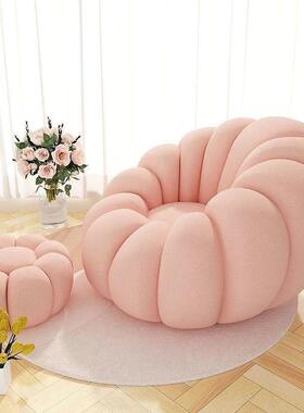 懒沙南瓜躺椅榻榻米椅发子网红客厅小沙户型单人发a-45441凳子阳