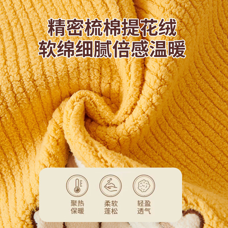 羊羔绒沙发垫冬季毛绒加厚2022新款防滑坐垫子沙发罩卡通盖布巾