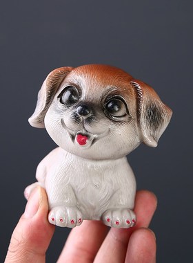 茶宠可养变色精品可爱小狗茶宠物茶玩茶桌茶台装饰品摆件茶具配件