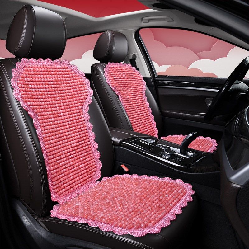 夏季珠子汽车坐垫防滑树脂仿玉石座椅垫冰丝钩花边女可爱单张后排,汽车用品/电子/清洗/改装,通用座套/座垫,淘宝优惠券,粉丝福利购,淘宝优惠卷