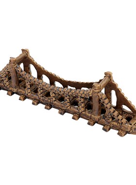 假山摆件配件铁索桥陶瓷摆件吸水石上水石盆景小摆件鱼缸造景配件