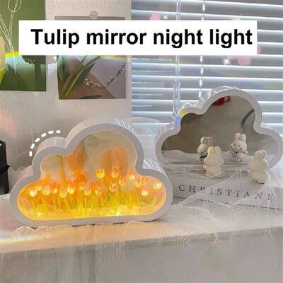 Tulip Night Light Bedroom Lamp Simulation Flower Night