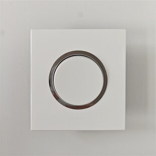 罗格朗奥特陶瓷白开关插座五孔二三插一开二开三开电视电脑电话8