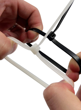 10x0国标(9.0)长cm新光塑料自锁式尼龙扎带塑料封条100根电缆