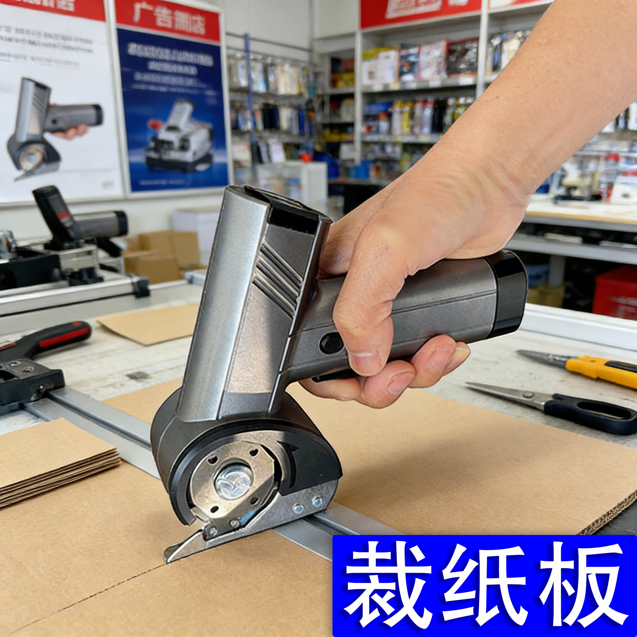 充电式纸板纸箱切割神器裁纸刀皮革裁剪器锂电家用手工地毯电剪刀