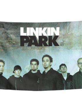 Linkin Park林肯公园贝宁顿写真周边装饰背景布海报挂布挂毯墙布