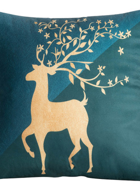 轻奢鹿客厅沙发30抱枕40靠垫咕臣45X45靠枕套50罩不含芯60x60cm70