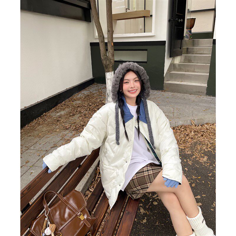大码女装2024新款秋冬款时尚休闲外套胖mm高级感超好看美式棉服