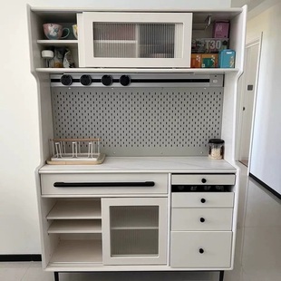 长形孔洞洞板可定制餐边柜厨房壁挂收纳置物展示架免打孔金属挂板