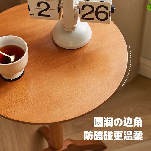 沙发边几实木小圆桌简约可移动小茶几客厅边桌阳台小茶桌床头方几