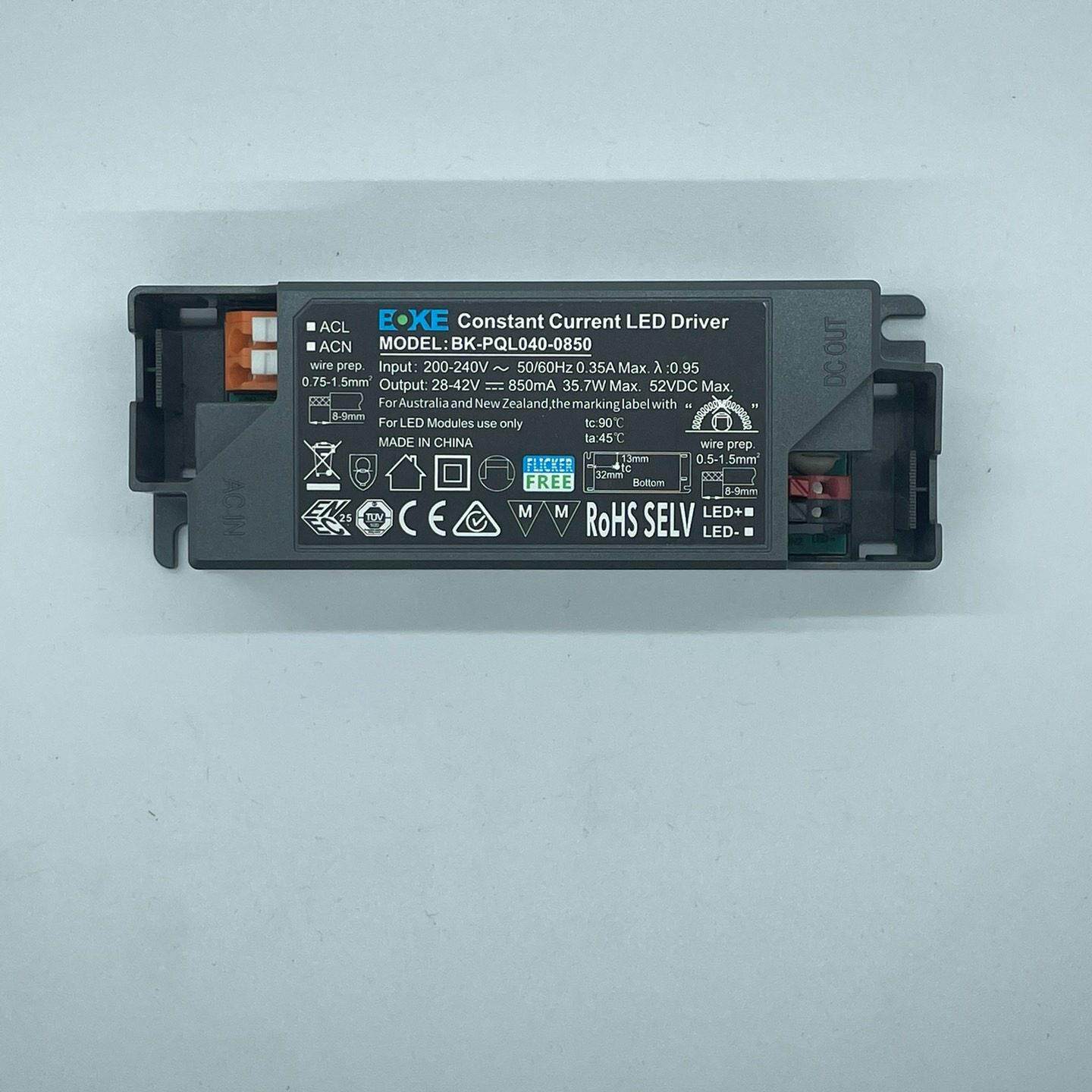 35.7W36V 850ma 高光效版 高P 英文 柏科BOKE全新 LED 驱动电源