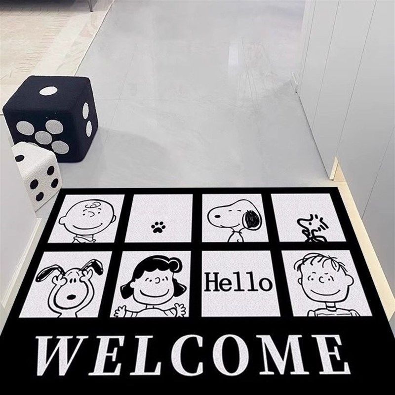 可爱狗狗脚垫入户门地垫家用玄关进门垫可裁剪防滑丝圈垫耐脏地毯,居家布艺,入户地垫,淘宝优惠券,粉丝福利购,淘宝优惠卷