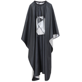 高档发廊专用防水围布理发店烫染围布美发焗油染发黑围布透明定制