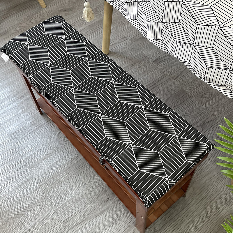 北欧风卡座坐垫换鞋凳柜玄关垫沙发长方形海绵垫子长条椅子垫薄款,居家布艺,椅垫,淘宝优惠券,粉丝福利购,淘宝优惠卷