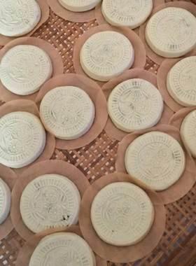 椭圆形棕色硅油纸蒸粿纸不粘圆形黄色蒸笼纸包子馒头纸油纸100张