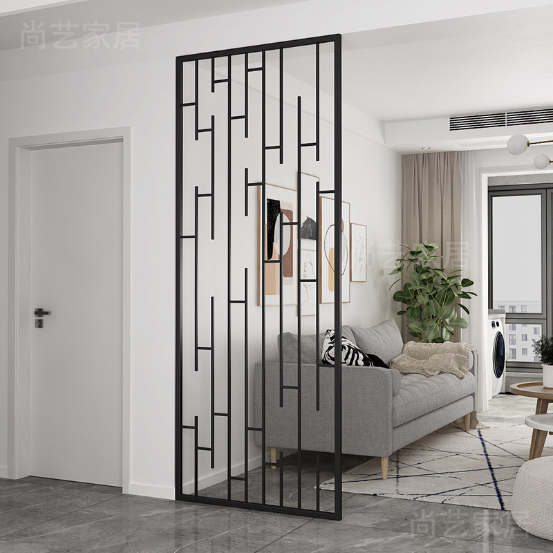 北欧轻奢铁艺屏风装饰遮挡入户玄关客厅餐厅洗手台金属工艺隔断墙,住宅家具,折屏,淘宝优惠券,粉丝福利购,淘宝优惠卷