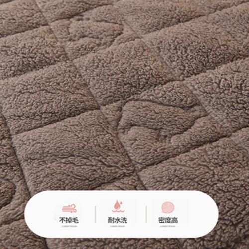 加厚夹棉羊羔绒床笠床垫套速暖床罩加绒床笠床垫保护套1.51.8床
